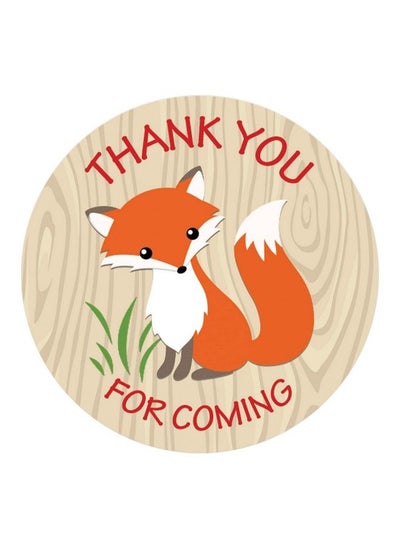 اشتري Woodland Fox Thank You For Coming Stickers 1.75 In 40 Labels في الامارات