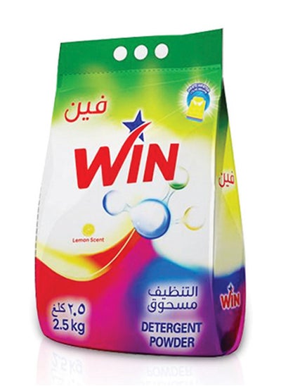 Buy Superior Detergent Washing Powder for White and Coloured Clothes - Lemon Scent 2.5KG in UAE