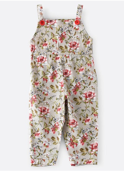 Buy Floral printed woven jumpsuit in UAE