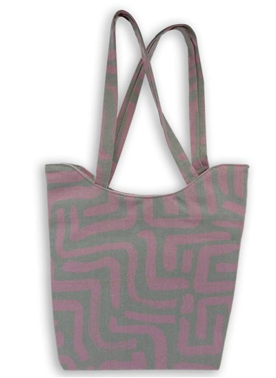 Buy casual printed linen tote bag W230001C in Egypt