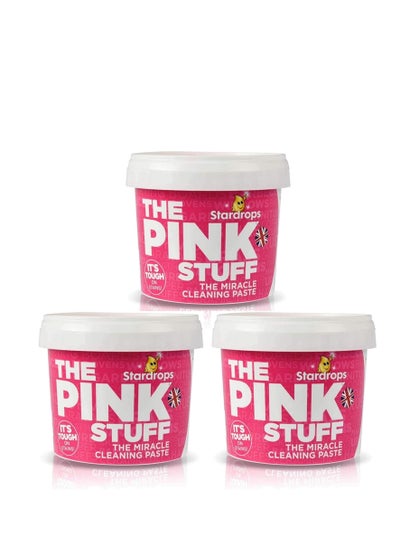 اشتري 3 x The Pink Stuff Miracle Paste All Purpose Tough Household Cleaner 500g في الامارات