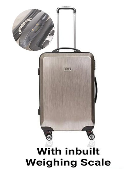 Buy Smart Luggage Trolley Bag 20 Inch Diamond Gold with inbuilt weighing scale in UAE