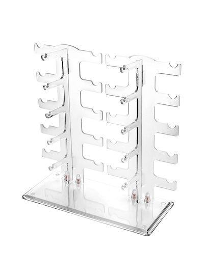 اشتري 10 Pairs of Detachable Glasses Display Racks Sunglasses Display Racks Sunglasses Racks Glasses Storage Racks 2 Row Sunglasses Rack Holder Glasses Display Stand Transparent 1 Pcs في الامارات