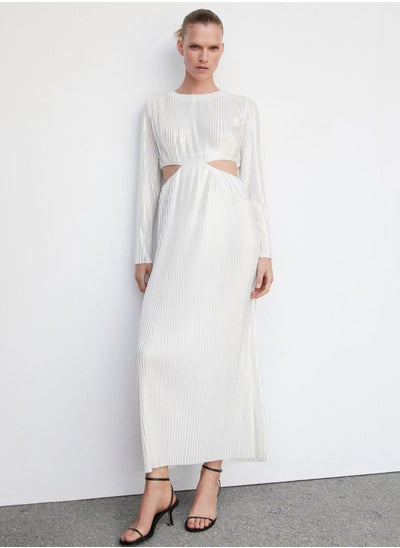 اشتري Ribbed Cut Out Dress في الامارات