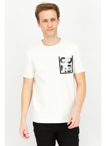 اشتري Men Crew Neck Short Sleeve Graphic Print T-Shirt, White في الامارات