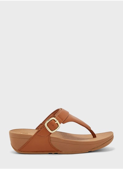 Buy Lulu Adjustable Toe Post Wedge Sandals in Saudi Arabia