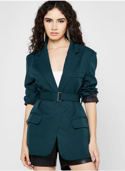 Buy Classic Belted Blazer in Saudi Arabia