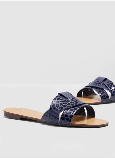 Buy Woven Design Flat Sandal in UAE