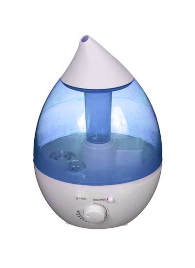 Buy Ultrasonic Humidifiers For Bedroom Top Fill 2.6L Supersized Cool Mist Humidifier With Oil Diffuser And Nightlight Quiet Ultrasonic Humidifiers For Home Large Room, Baby Nursery And Plants Blue/White in UAE