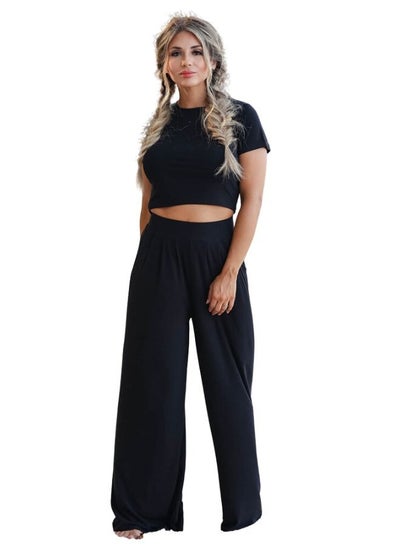 اشتري Womens Casual Two Piece Top and Pant Set في الامارات