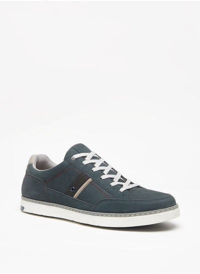 Buy Men'S Textured Lace-Up Casual Sneakers in UAE