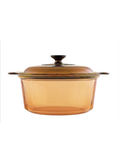 Buy Covered Stockpot Amber 3.5 Liter 3739 in Saudi Arabia