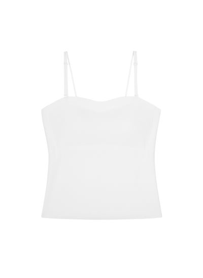 اشتري Plus Size Solid Slim Fit Camisole white في السعودية