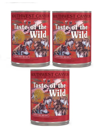 Buy 3Pc Southwest Canyon Canine Formula Dog Wet Food 390g in UAE