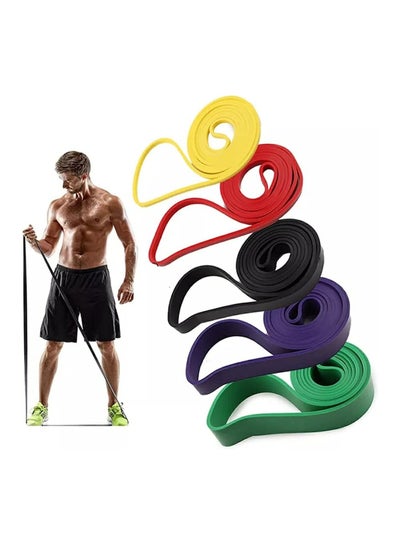 اشتري Premium Latex Ring Resistance Belt for Warm Up Stretch Muscle Building Strength Gym Gym Training for Men Women في مصر