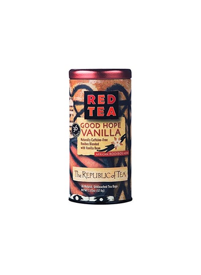 اشتري The Republic of Tea - Good Hope Vanilla Herbal Red Tea, Naturally Caffeine-Free African Rooibus - 36 Tea Bags في الامارات