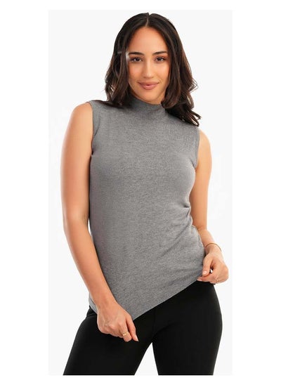 Buy Sleeveless High Neck Pullover in Egypt