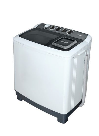 Buy Midea Twin Tub Washing Machine,12 KG White (Black Lid) - TW120ADN(B) in Saudi Arabia