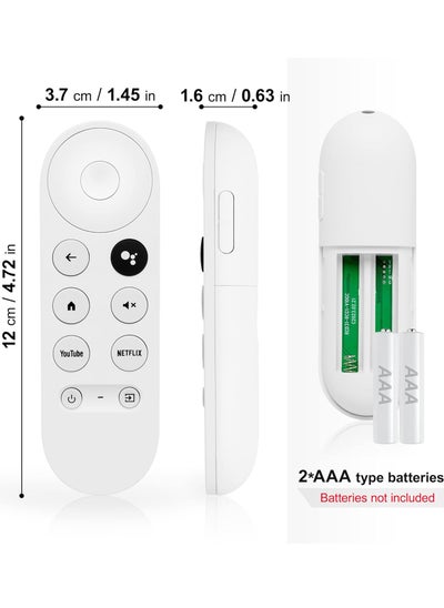 اشتري Replacement Voice Remote Control for Google Chromecast 4K - G9N9N / GA01409-US / GA01919-US / GA01920-US / GA01923-US في الامارات