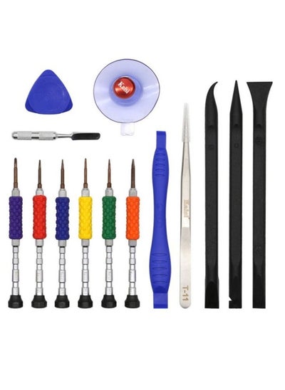 Buy 14 in 1 Opening Tools Kit Metal Screwdriver Repair Tools Set  for Mobile Phone Opening Pry Screw Driver disassembly kit Set For I phone Samsung MI Repair Hand Tools in Saudi Arabia