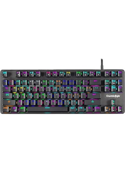 اشتري CB-GK-18 Firefly Per-Key RGB TKL Mechanical Keyboard with Swappable Outemu Red Switch, Macros, Software في الامارات