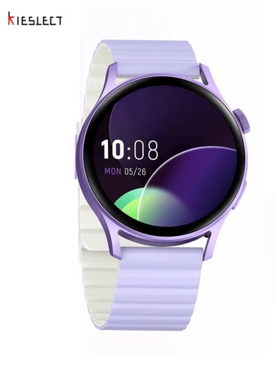 Buy Lady Watch Lora Calling Smartwatch With 1.32" AMOLED Touch Screen/24H Heart Rate & SPO2 & Sleep Monitor/Female Menstrual Reminder/70-Sport Modes/Single Magnetic Straps(Purple) in Saudi Arabia