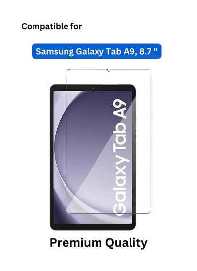 اشتري Tablet Screen Protector glass For Samsung Galaxy Tab A9 8.7 inch Clear في السعودية