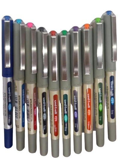 Buy Uni-Ball Multi-Colour Fountain Pen Set, 10 Pens in Saudi Arabia