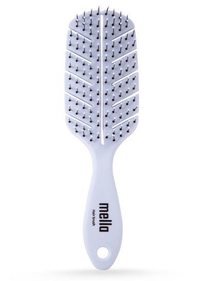 Buy Natural Fiber Detangling hair brush blister - Blue Light in Saudi Arabia