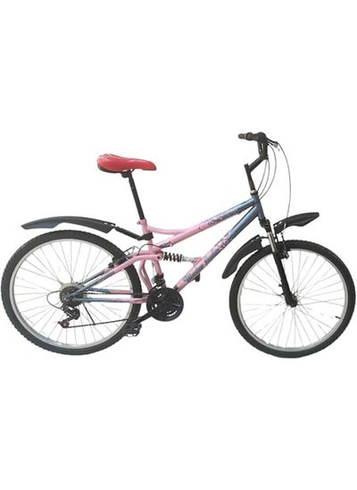 Buy "Aluminum bike in pink and gray color, size 26, with multiple speeds." in Egypt