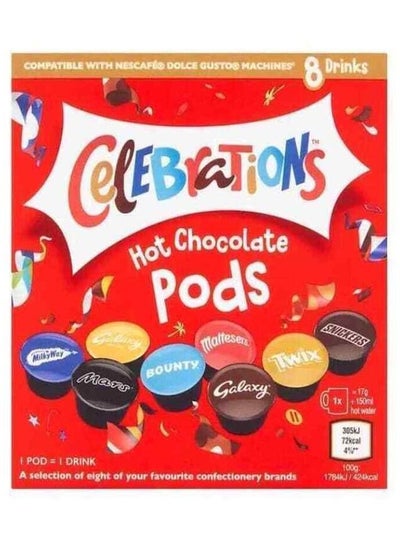 اشتري Dolce Gusto Celebrations Limited Edition  8 Hot Chocolate Pods Multi Brand 122g في الامارات