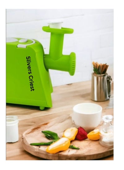 Buy Slivers Criest 5 in 1 Food Slicer Fruits, Vegetable, Sausages & Meat Processor Chopper & Juicer in UAE