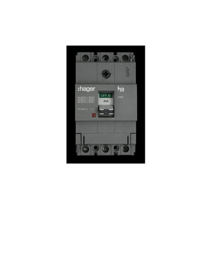 HAGER Moulded Case Circuit Breaker 40A TP (MCCB) 25KA HHA040Z (x160-H3 ...