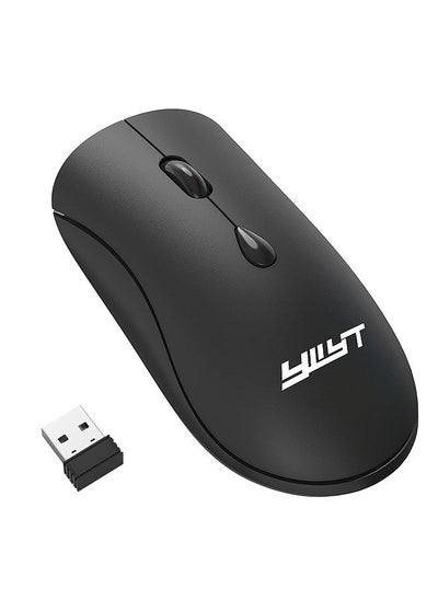 اشتري G864 2.4G Wireless Mouse Ergonomic Design 3-gear Adjustable DPI Built-in 500mAh Rechargeable Lithium Battery Black في الامارات