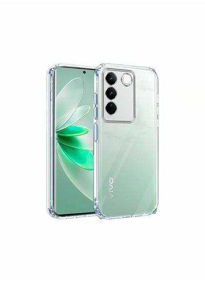 Buy Crystal Clear Thermoplastic Polyurethane Back Case Cover for Vivo V27\ V27 Pro in Saudi Arabia