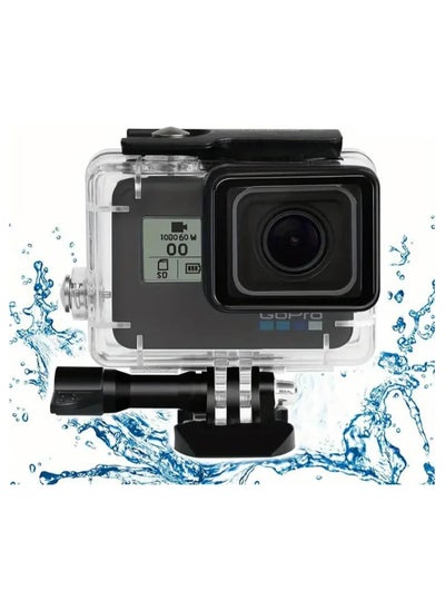 اشتري Waterproof Case for GoPro Hero 5/6/7 Hero 2018 Action Camera - Protective Underwater Dive Housing Shell Clear في الامارات