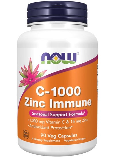 Buy Supplements C-1000 & Zinc Immune Seasonal Support Formula Antioxidant Protection 90 Veg Capsules in Egypt