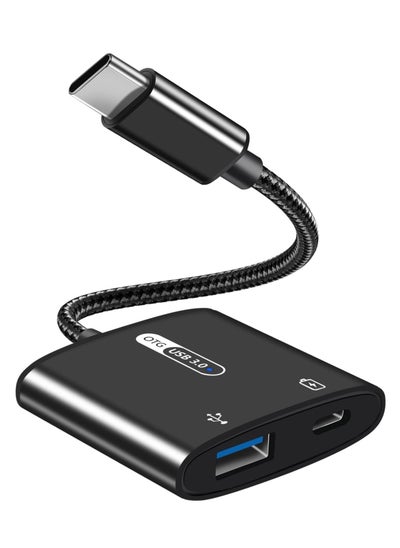 Buy USB C OTG Adapter with Power 2 in 1 USB C to USB with 60W PD Charging Compatible with iPad Pro Galaxy S23 S21 S20 Note10 Tab S8 S9 Pixel 7 in Saudi Arabia