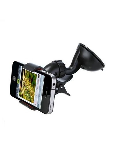 Buy Universal Phone Mount for Car [Military-Grade Reliable Suction] Hands-Free Car Phone Holder Mount Automobile Cell Phone Holder Car for  Windshield Vent Fit for All Smartphones Black in Saudi Arabia