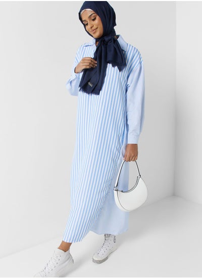 Buy Stripe Colorblock Dress in Saudi Arabia