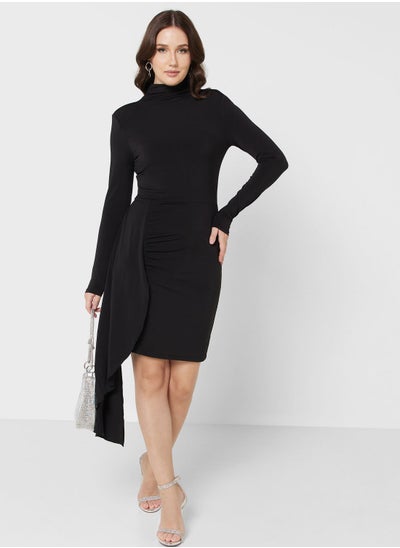 Buy High Neck Knitted Dress in Saudi Arabia