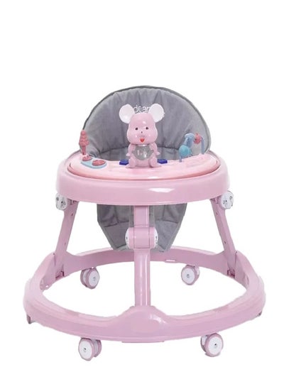 Buy Baby Walker Multifunctional Anti-Rollover Anti-O Folding 6-18 Months with Music in Saudi Arabia