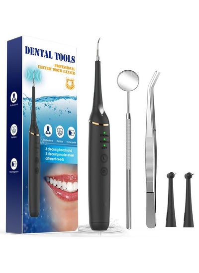 Buy Ultrasonic Dental Scaler For Teeth Tartar Stain Tooth Calculus Remover Electric Sonic Teeth Plaque Cleaner Dental Stone Removal, Replaceable Clean Heads- Safe in Saudi Arabia