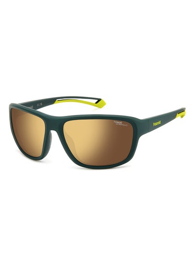 Buy Unisex Polarized Rectangular Sunglasses - Pld 7049/S Green Millimeter - Lens Size: 62 Mm in UAE