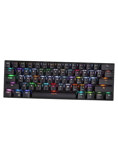 Buy Motospeed CK62 61 Keys RGB Mechanical Keyboard USB Wired BT Dual Mode Gaming Keyboard Black with OUTEMU Blue Switches in Saudi Arabia