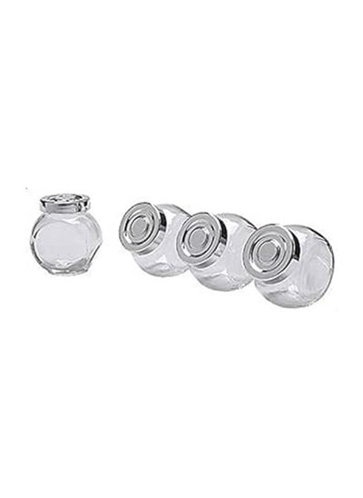 Buy 4 Pcs Jar Of Spices  Aluminum Glass in Egypt