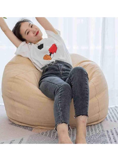 Buy COMFY CLASSIC SUEDE ADULT BEAN BAG BEIGE in UAE