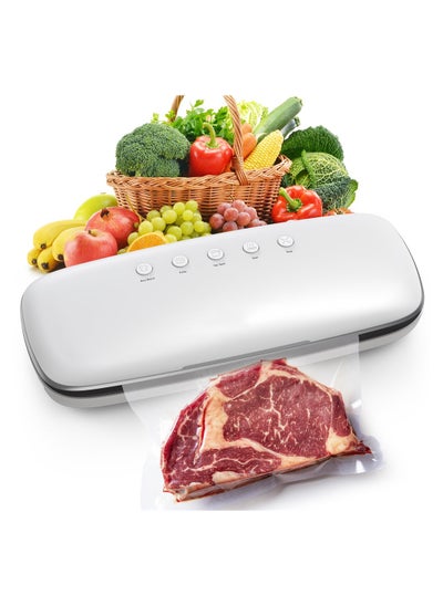 Buy Vacuum Sealer Machine Automatic Sealer Machine One-Touch Sealing Vacuum for Food Preservation Storage Saver Dry And Moist Food Modes in UAE