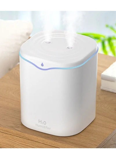 Buy Bedroom Humidifier 2 Liter Cool Mist Humidifier for Bedroom  USB Portable Desktop, Silent Ultrasonic with Spray Modes and 7 Color Lights in UAE