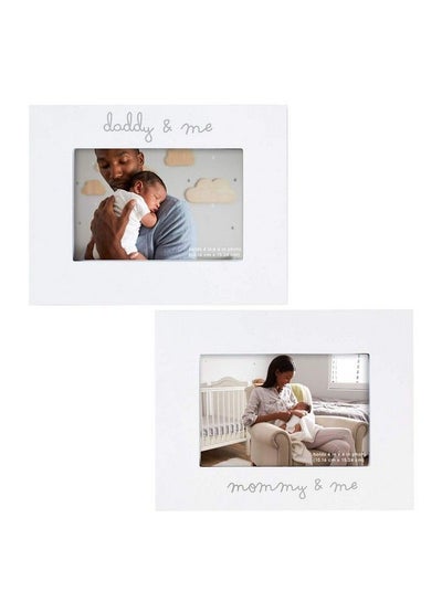 اشتري ''Mommy And Me'' And ''Daddy And Me'' Baby Photo Frame Set 2 Piece 9'' X 7'' في الامارات